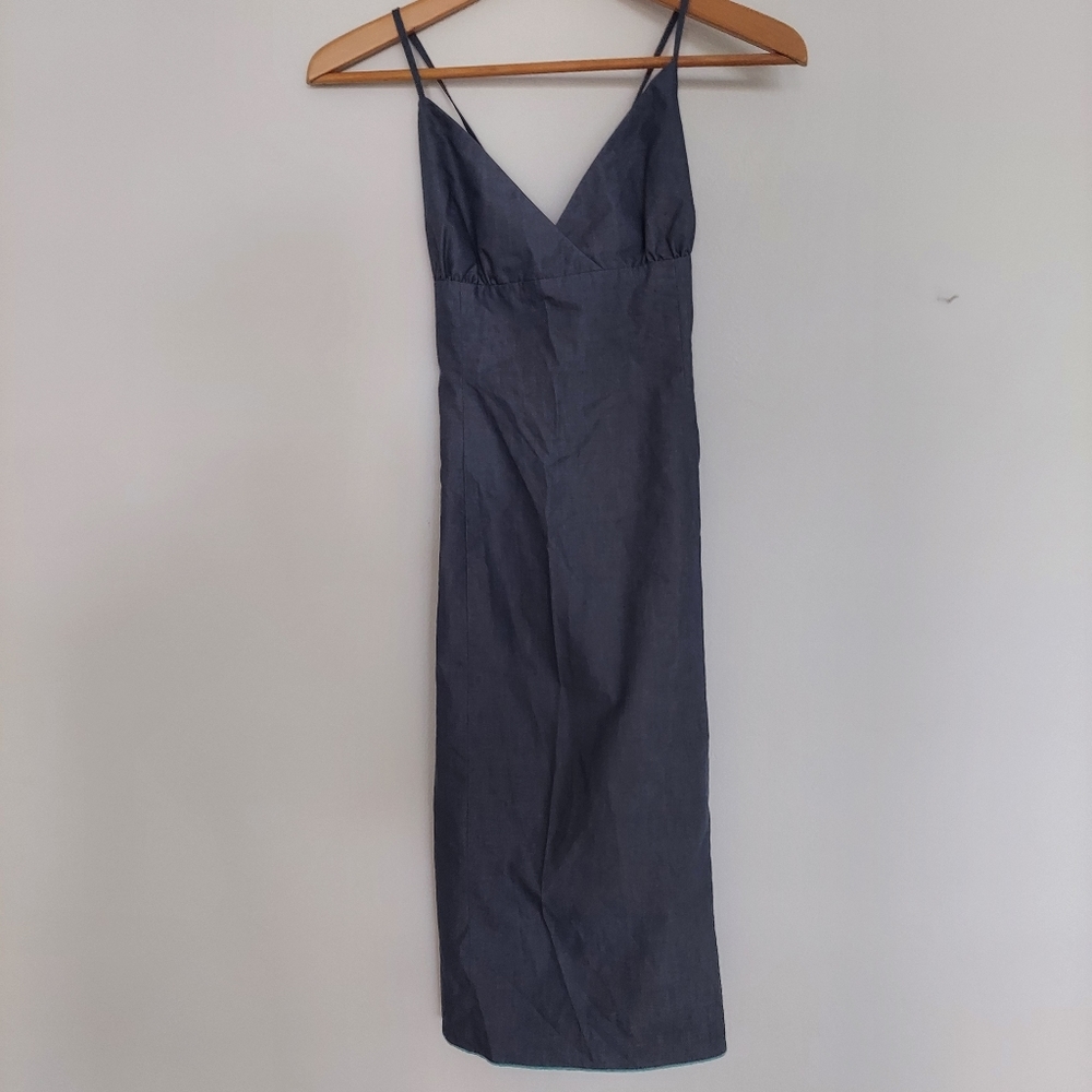 Armani Exchange Blue Sleeveless Dress